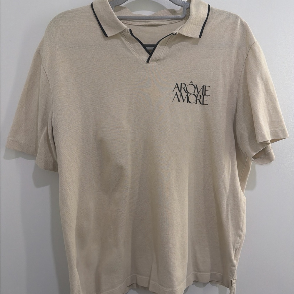 Men's Cream Polo Shirt